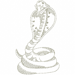 Snake Embroidery Design 7